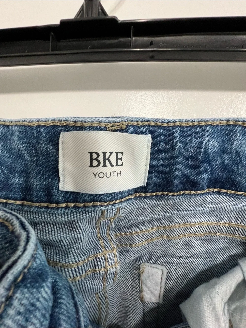 BKE Girl's Medium Wash Jeans with Raw Hem